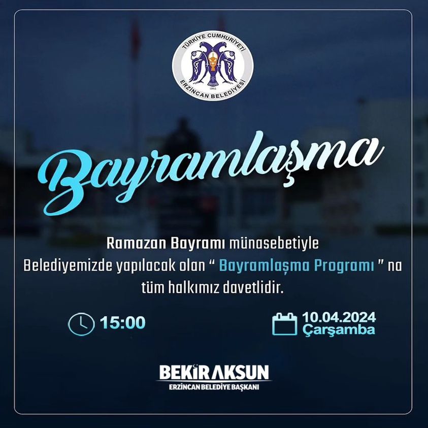 Ramazan Bayramı Bayramlaşma Programı