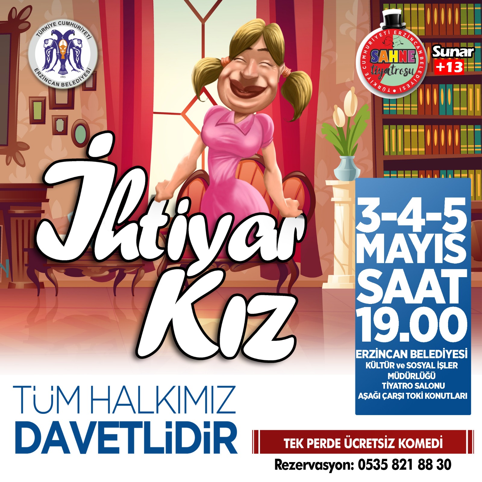 “İhtiyar Kız” Tiyatro komedi oyunu.